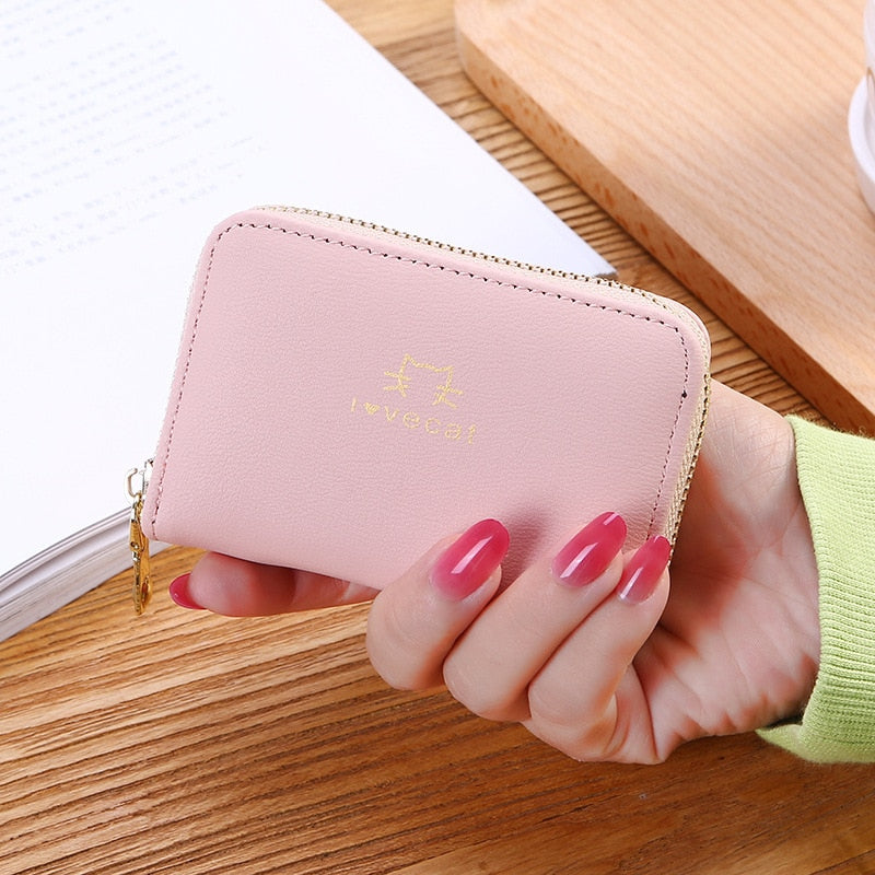 New Women&#39;s Wallet Short Style Cartoon Cute Bear Wallets Coin Purses Bag Girl Small Lady Wallet Credit Card holder bolsa