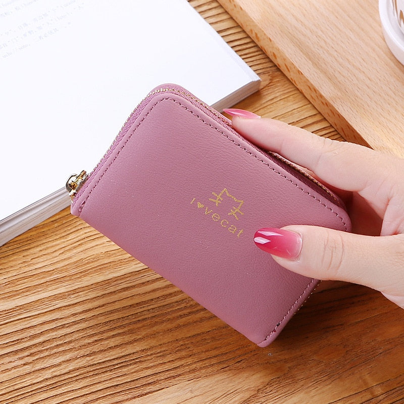 New Women&#39;s Wallet Short Style Cartoon Cute Bear Wallets Coin Purses Bag Girl Small Lady Wallet Credit Card holder bolsa