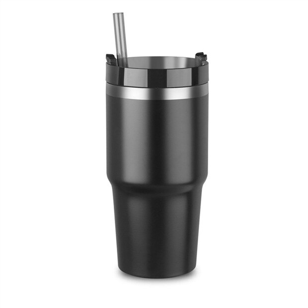 New Stanley Coffee Cup with Straw Co Branded Car Water Cup Classic Double-layer Thermos Water Bottle Portable Mug Beer Cup