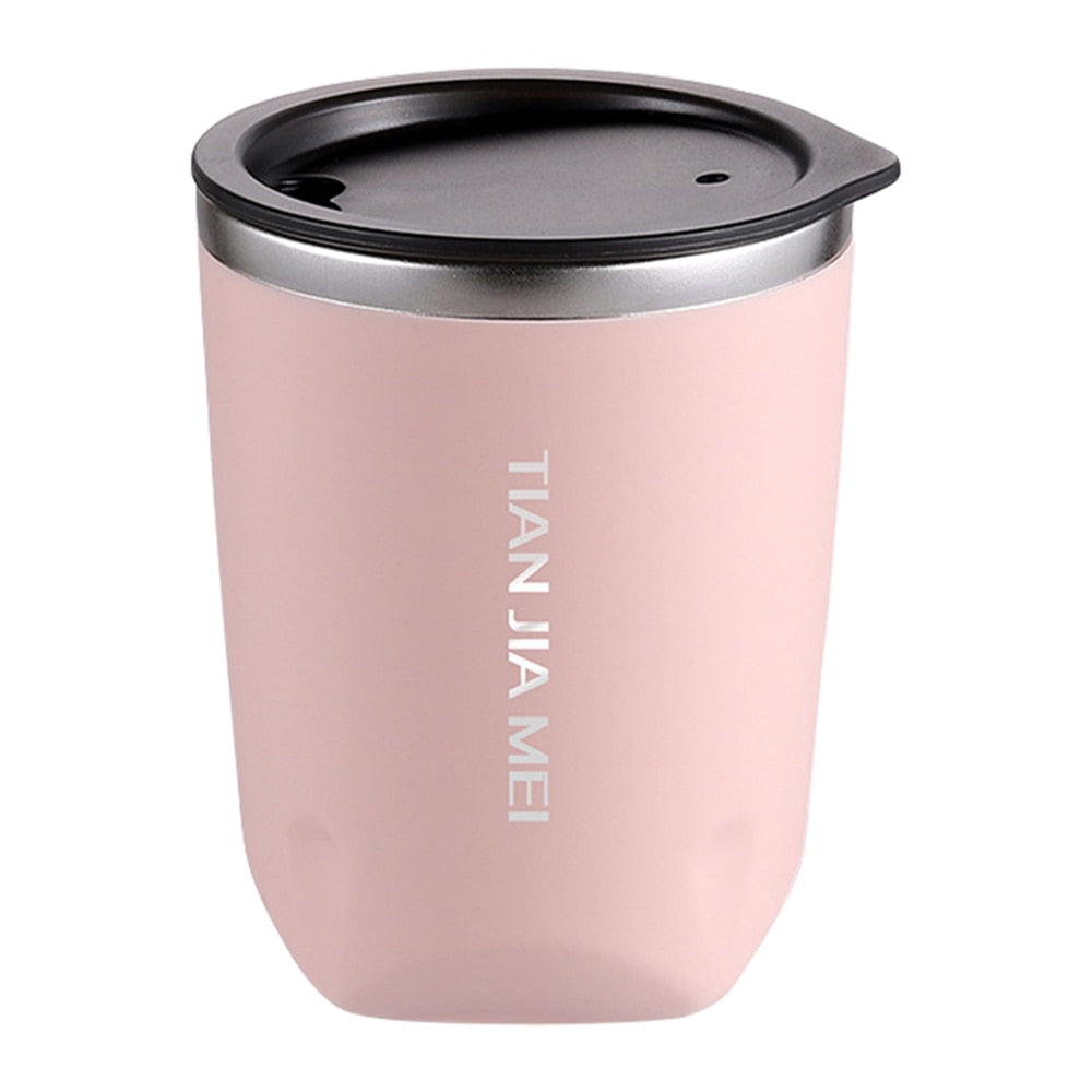 Thermal Mug Beer Cups 300ml Stainless Steel Thermos For Tea Coffee Water Bottle Vacuum Insulated Leakproof With Lids Drinkware