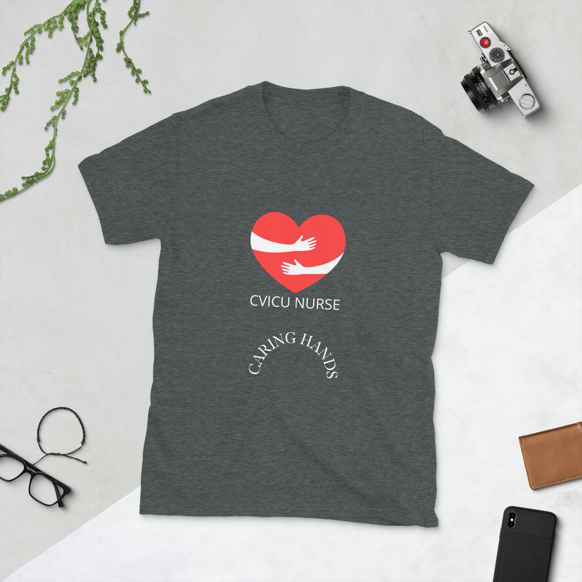 Short-Sleeve heart with hands Unisex T-Shirt